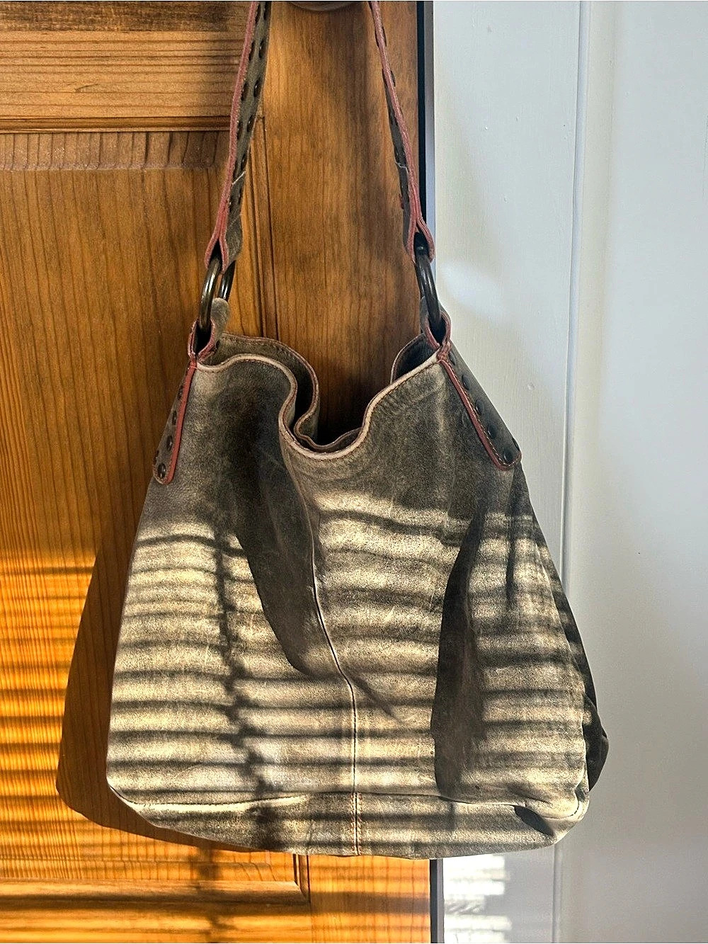 Maurizio Taiuti Leather Hobo Bag